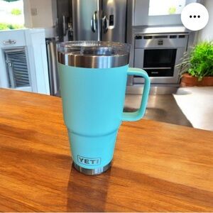 Yeti Rambler 20 Ounce Travel Mug Seafoam Used